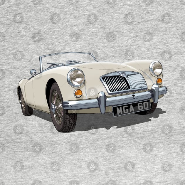 MGA in old english white by candcretro